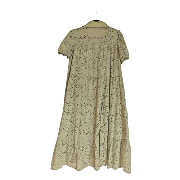 Elegant Cream Midi Dress - Picture 16 of 16